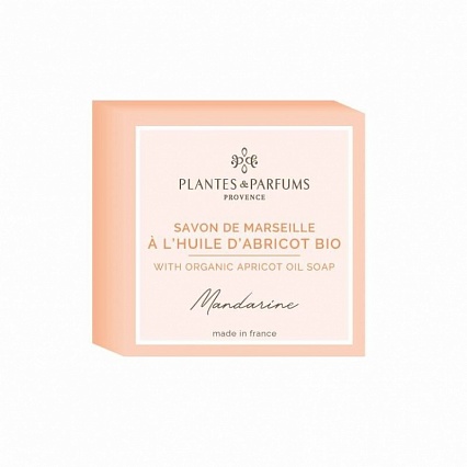 Мыло 100 г Plantes et Parfums Мандарин и Абрикосовое масло