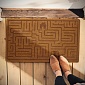 Коврик придверный 70 х 41 см Balvi Labyrinth коричневый