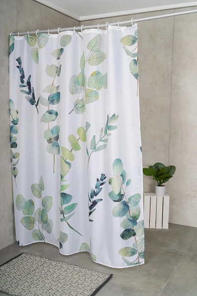 Штора для ванных комнат 180 х 200 см Ridder Eukalyptus цветной