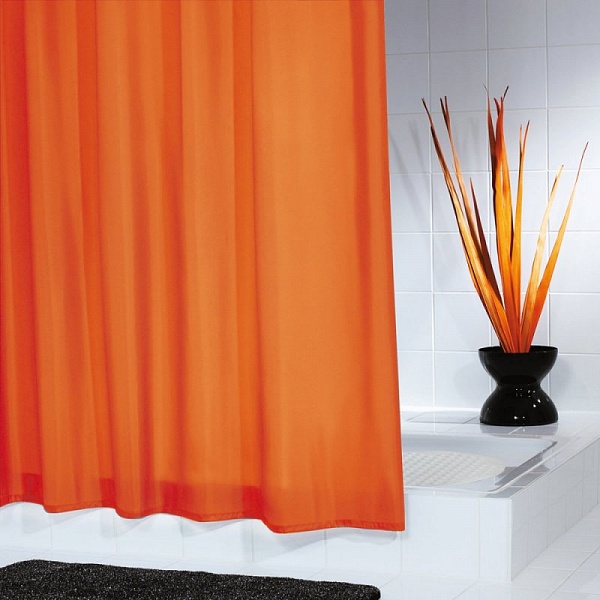Штора для ванных комнат 180 х 200 см Ridder Madison оранжевый