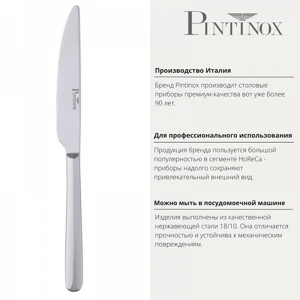 Нож столовый 23 см Pintinox Sky
