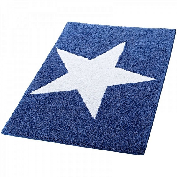 Коврик для ванной комнаты 60 х 90 см Ridder Star синий