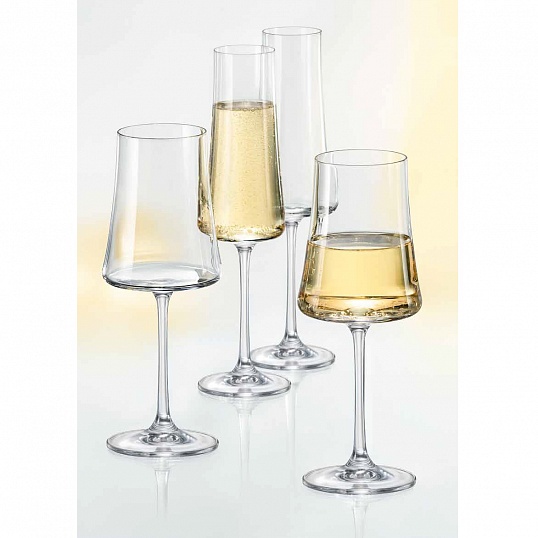 Набор бокалов для шампанского 210 мл Bohemia Crystal 6 шт