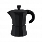Кофеварка гейзерная на 3 чашки Аромат кофе Morosina чёрный