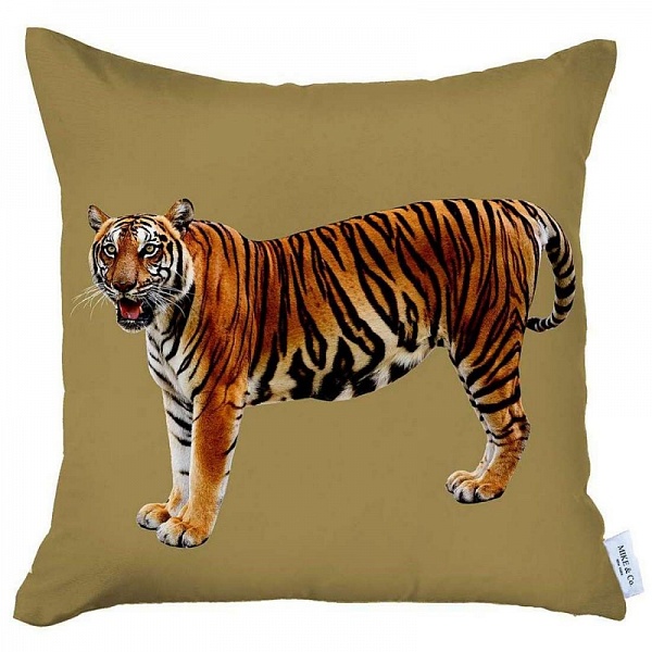 Декоративная подушка 43 х 43 см Mike & Co New York Felice тигр