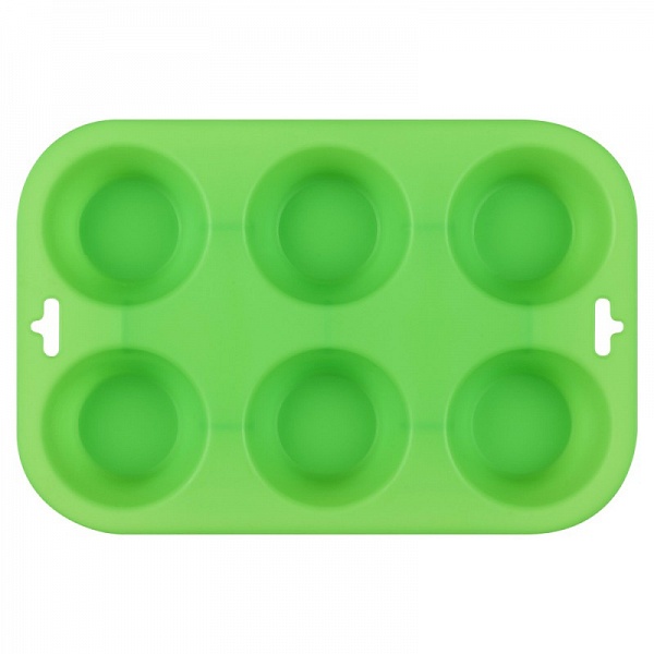 Форма для выпечки кексов силиконовая 24 х 16 см Guffman зелёный