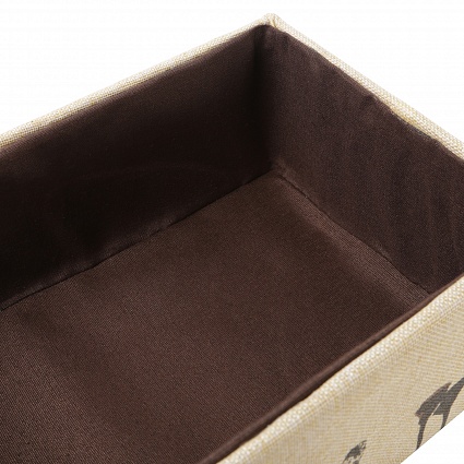 Коробка для хранения 33 х 22 см Tony Basket светло-коричневый
