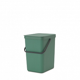 Встраиваемое мусорное ведро 25 л Brabantia Sort & Go тёмно-зелёный