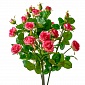 Искусственная кустовая роза 55 см MayBlummy фуксия