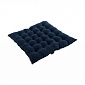 Стёганая подушка на стул 40 х 40 см Tkano Essential тёмно-синий