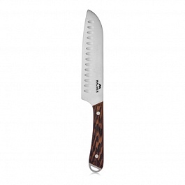 Нож Сантоку 18 см Walmer Wenge тёмное дерево