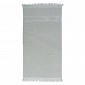 Полотенце бахромой  70 х 140 см Tkano Essential серый